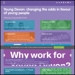 Screen shot of the Young Devon website.