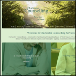 Screen shot of the Chichester Counselling Services website.