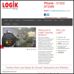 Screen shot of the Logik Copying Systems Ltd website.