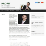 Screen shot of the Profit Focus (UK) Ltd website.