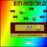 Screen shot of the Hunts Construction Ltd website.