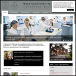 Screen shot of the Walthamstow Hall website.