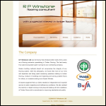 Screen shot of the R.P Winstone Ltd website.