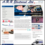 Screen shot of the A.R.B. Electrical Ltd website.