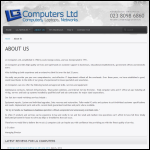Screen shot of the A & G Computers Ltd website.