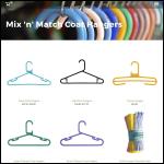 Screen shot of the Mix 'n' Match Coathangers & Shop Equipment Ltd website.
