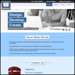 Screen shot of the Webb Worlds Ltd website.