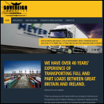 Screen shot of the Sovereign Logistics Ltd website.
