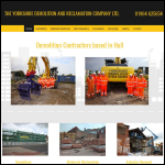 Screen shot of the Yorkshire Reclamation Ltd website.