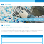 Screen shot of the Bps Leisure Ltd website.