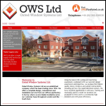 Screen shot of the Oxted Window Systems Ltd website.