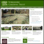 Screen shot of the Yorkshire Gardens Trust website.