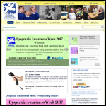 Screen shot of the Dyspraxia Foundation website.