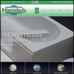 Screen shot of the Mantaleda Bathroom Company Ltd website.