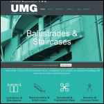Screen shot of the UMG (Unique Metal & Glass) Co Ltd website.