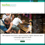 Screen shot of the Tourism Concern website.