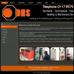 Screen shot of the Octagon Heating Services Ltd website.