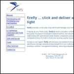 Screen shot of the Firefly Management Ltd website.