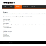 Screen shot of the Ajp Design Engineering Ltd website.