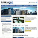 Screen shot of the Quarto Consulting Ltd website.