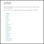 Screen shot of the A.C. Nielsen Company Ltd website.