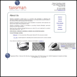 Screen shot of the Talisman Consultancy Ltd website.