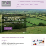 Screen shot of the Pool Resource Ltd website.