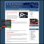 Screen shot of the R. & B. Motors Ltd website.