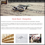 Screen shot of the Hyde Band website.