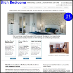 Screen shot of the Birch Bedrooms Ltd website.