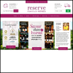 Screen shot of the The Wine Reserve Ltd website.