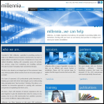 Screen shot of the Millennia Business Systems Ltd website.
