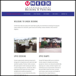 Screen shot of the U-neek International Ltd website.