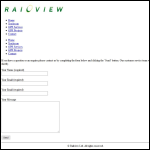 Screen shot of the Railview Ltd website.