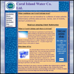 Screen shot of the Coral Island Water Co. Ltd website.