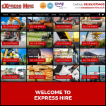 Screen shot of the Express Plant Hire Ltd website.