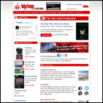 Screen shot of the Tip Top Productions Ltd website.