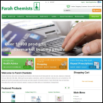 Screen shot of the Farah Chemists Ltd website.