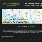Screen shot of the North Country Theatre website.