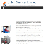 Screen shot of the Linton Services Ltd website.