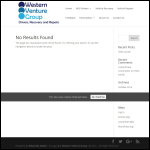 Screen shot of the Western Venture Ltd website.