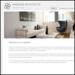 Screen shot of the Hansom Architects (Yorkshire) Ltd website.