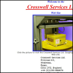 Screen shot of the Crosswell Services Ltd website.