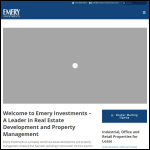 Screen shot of the Emery Properties Ltd website.