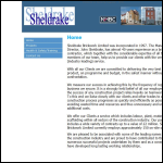 Screen shot of the Sheldrake Construction Ltd website.