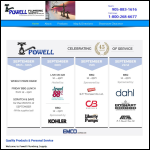 Screen shot of the A M Powell Contractors Ltd website.