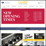 Screen shot of the The Cardiff Appliance Warehouse Ltd website.