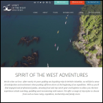 Screen shot of the Spirit of the West Ltd website.