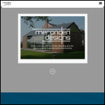 Screen shot of the Meronden Designs Ltd website.