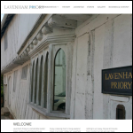 Screen shot of the Lavenham Priory Ltd website.
